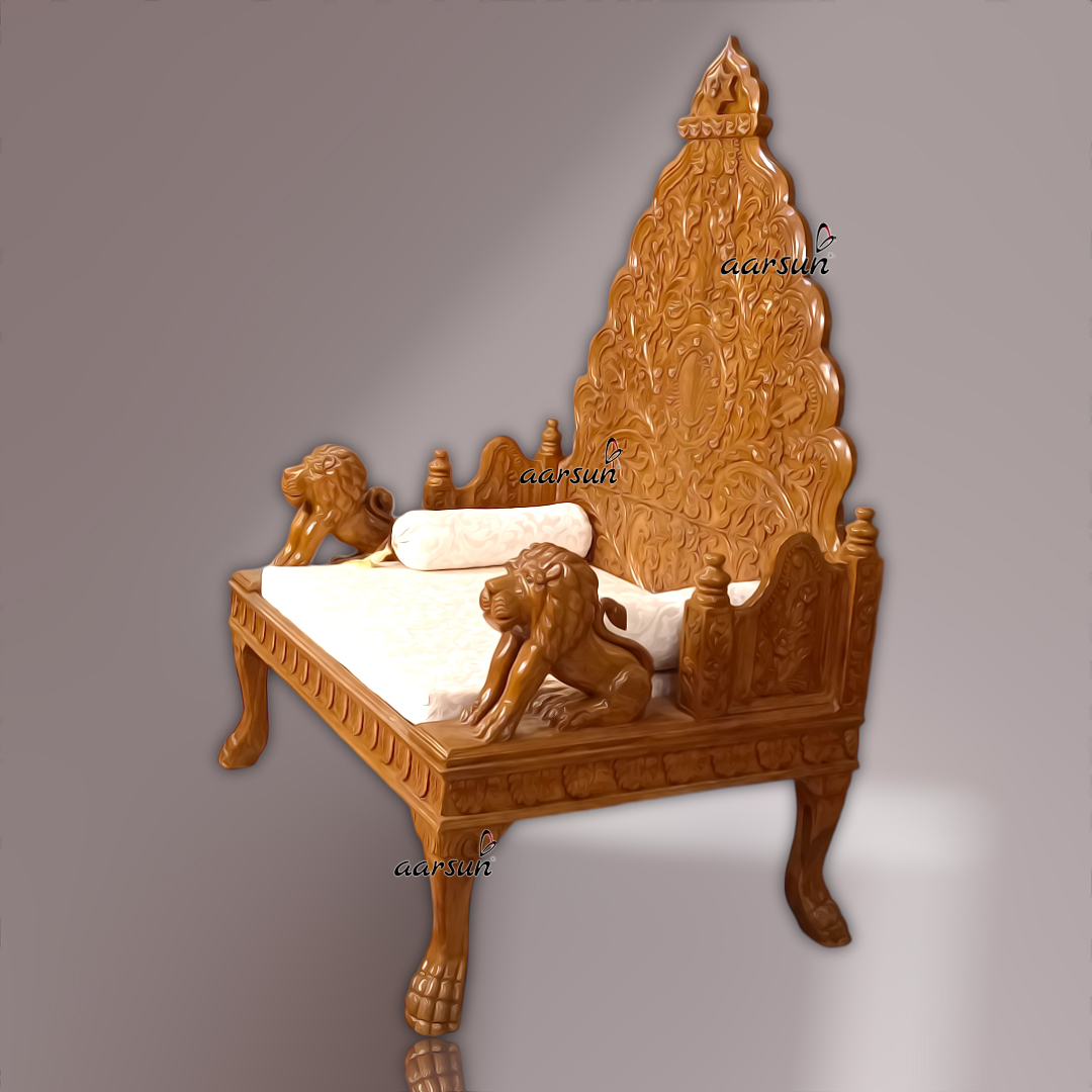 Traditional Guruji Chair in Teak Wood YT752 - Image 4