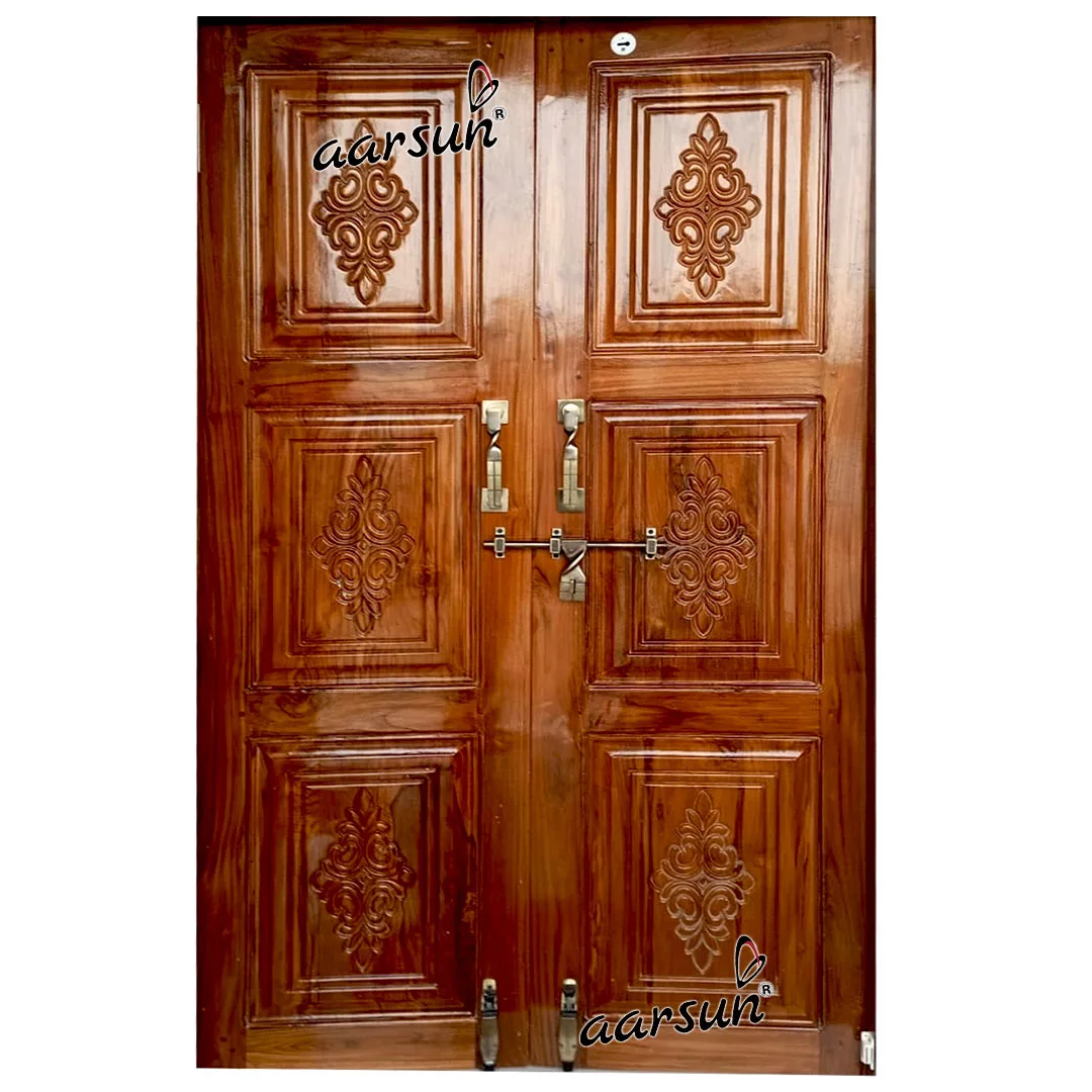 Image for Decorative Brown Double Door
