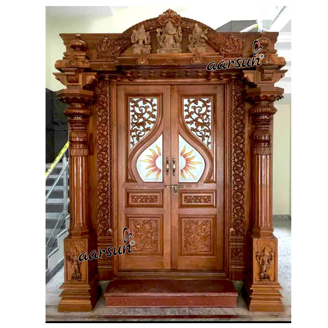 Elegant Pooja Door Design