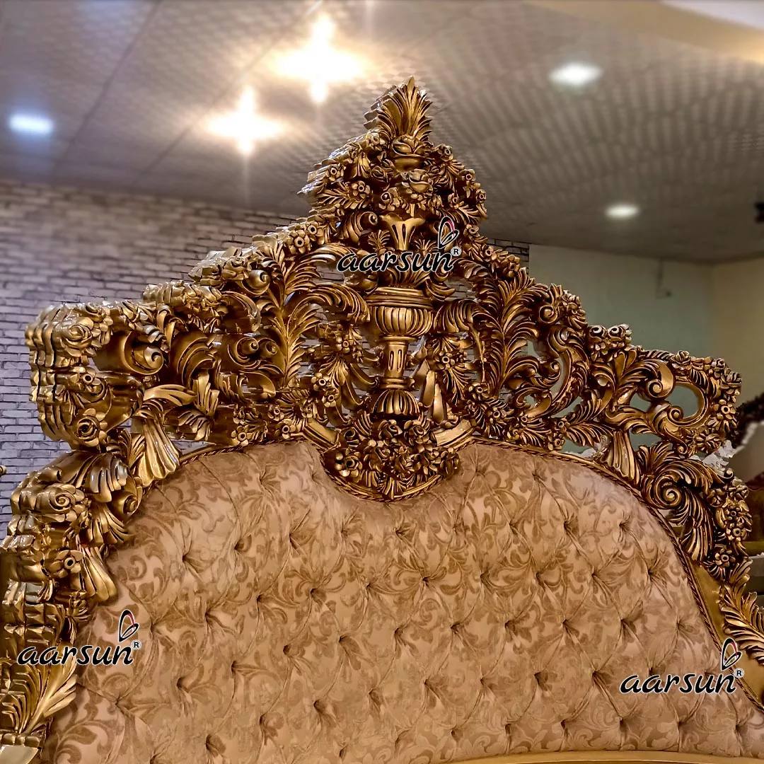 Majestic Gold Round Bed-B