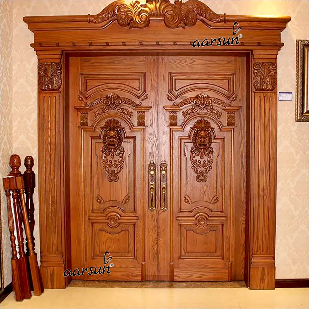 Solid Wood Double Door latest design