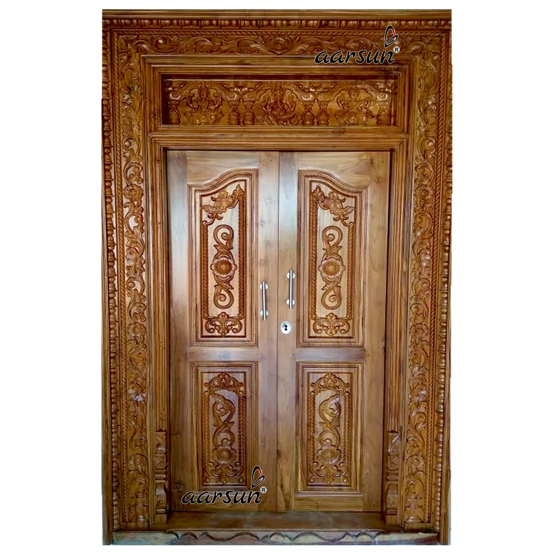Teak Wood Double Door For Home
