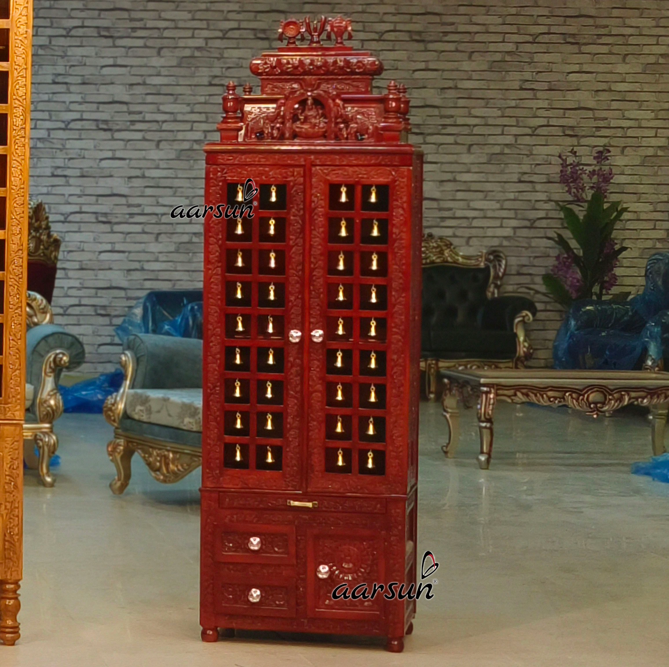 Exquisite Teak Wood Temple