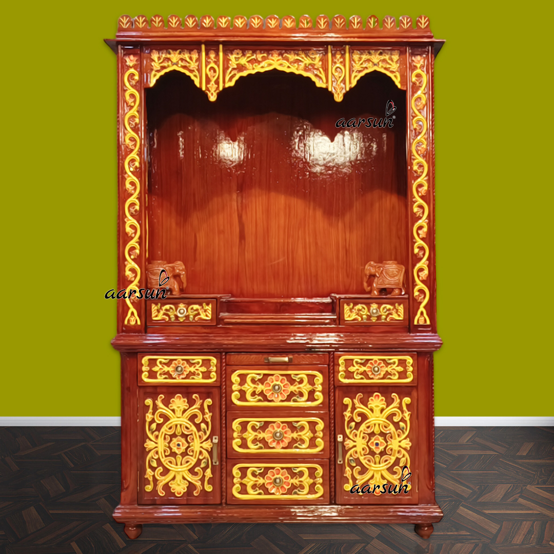 Rajasthani Wooden Home Temple Design