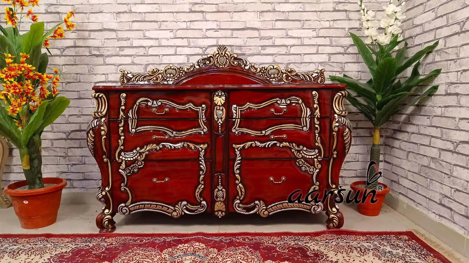 Mahogany Console Table