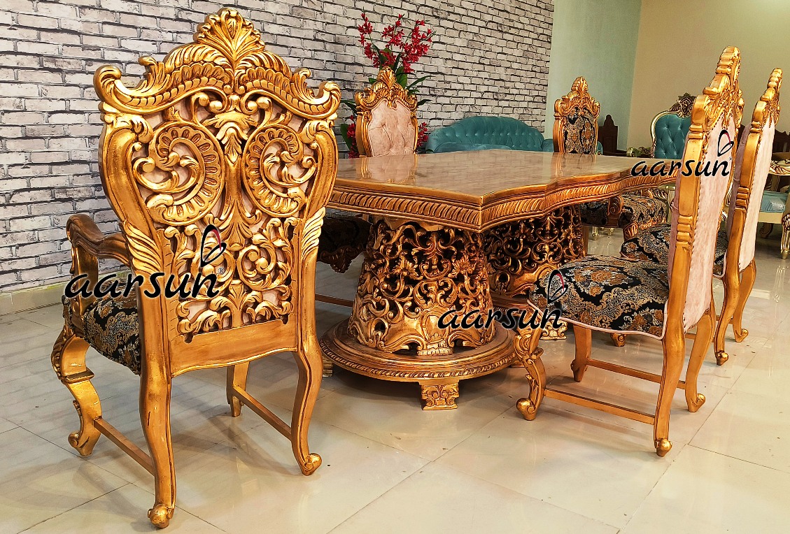 exclusive dining table set for royal homes