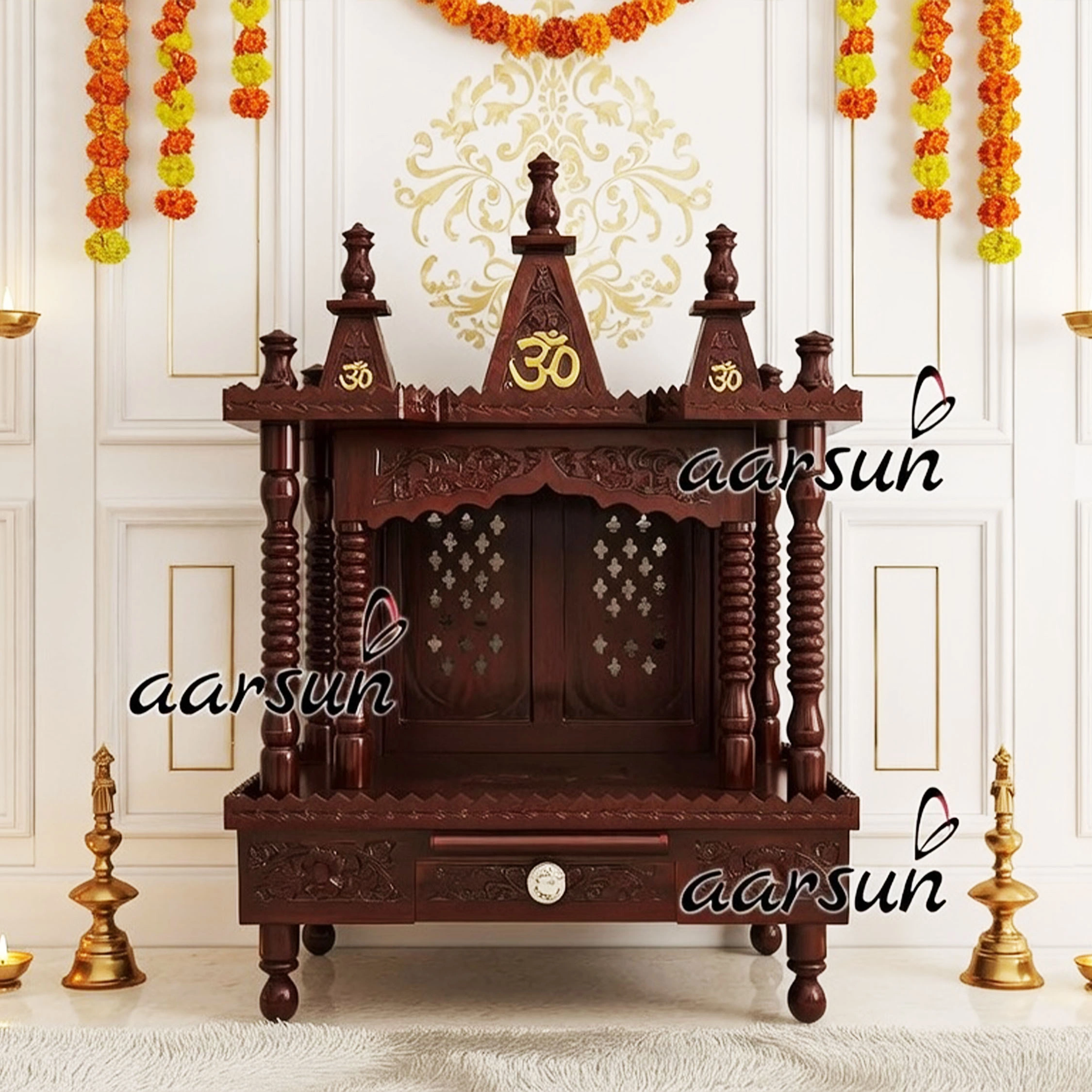 sheesham wood home temple