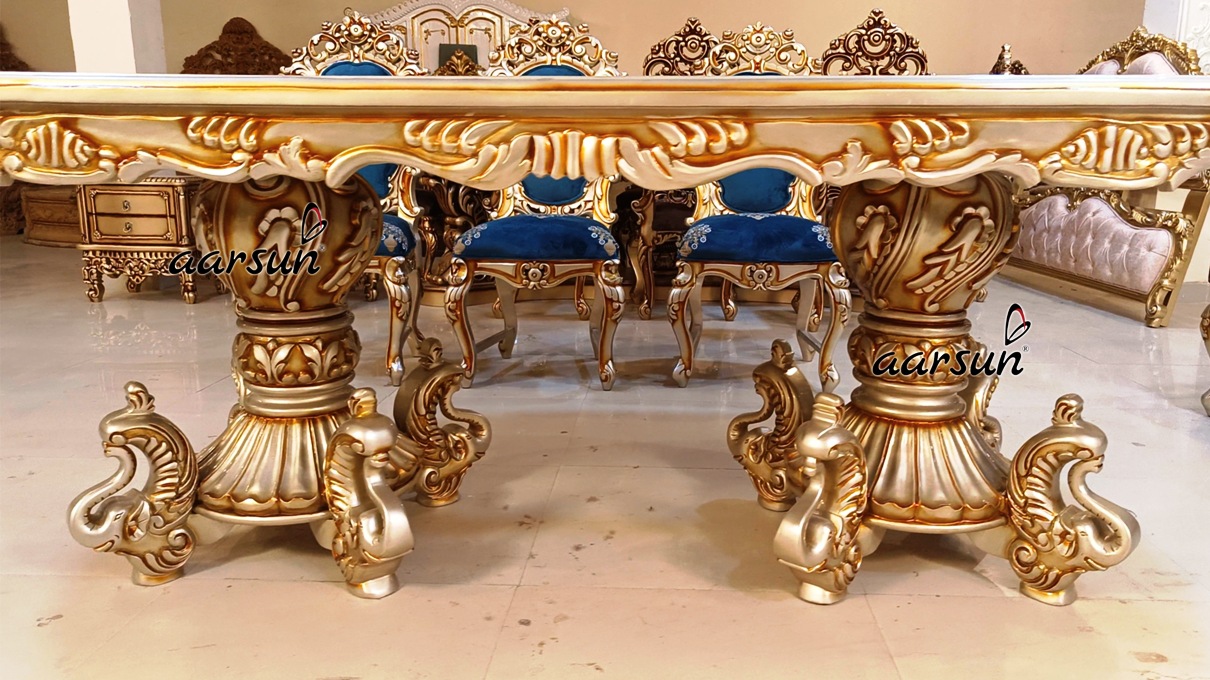 dining table with elephant legs