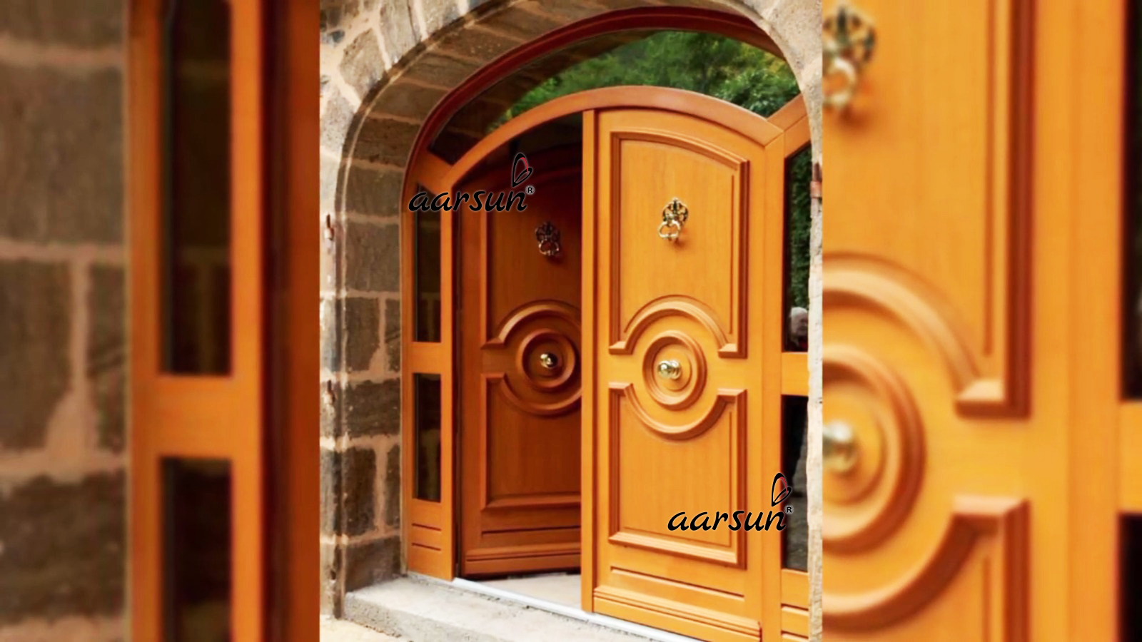 Wooden Main door for bangalow bungalow