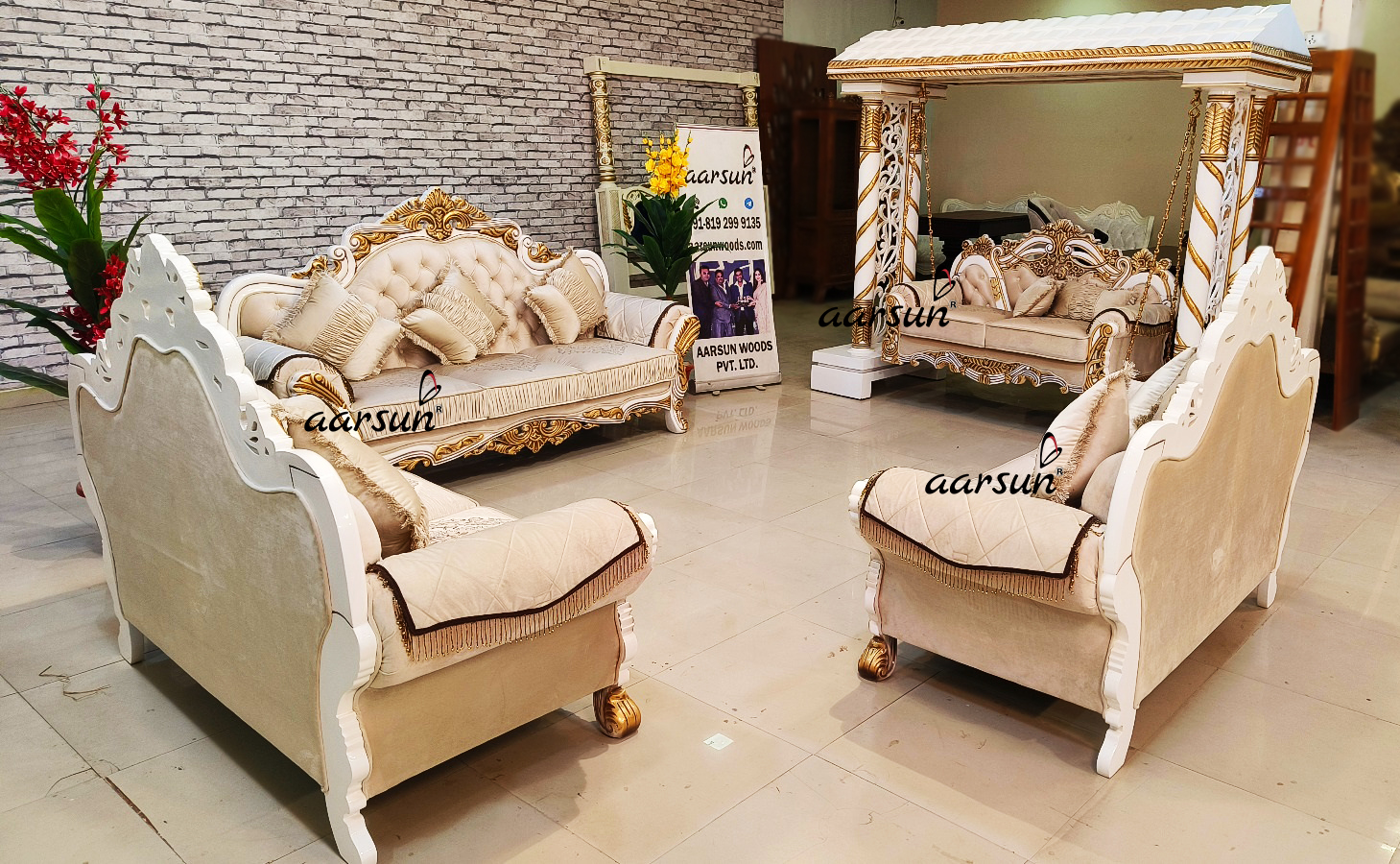 Wooden Concept Sofa Set