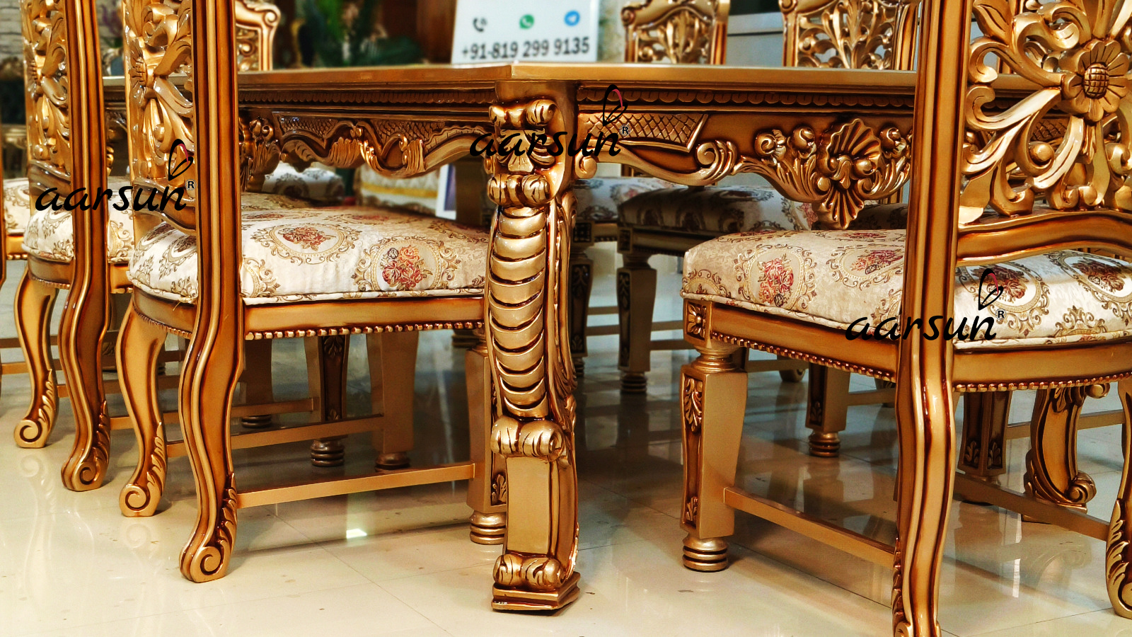 Carved Dining Table