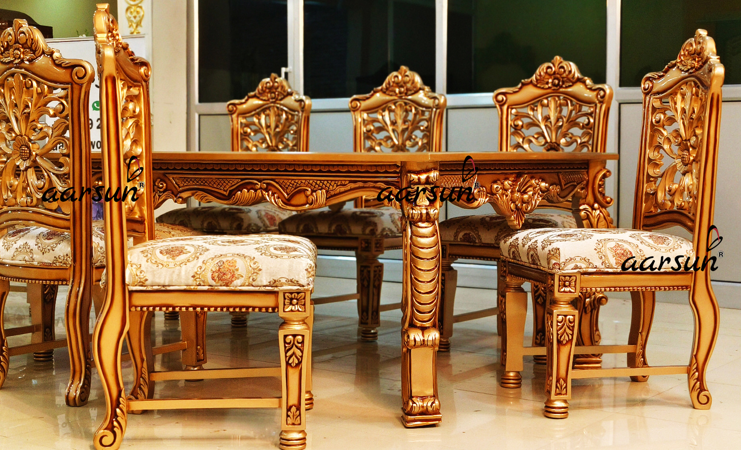 Gold Dining Set in Teak