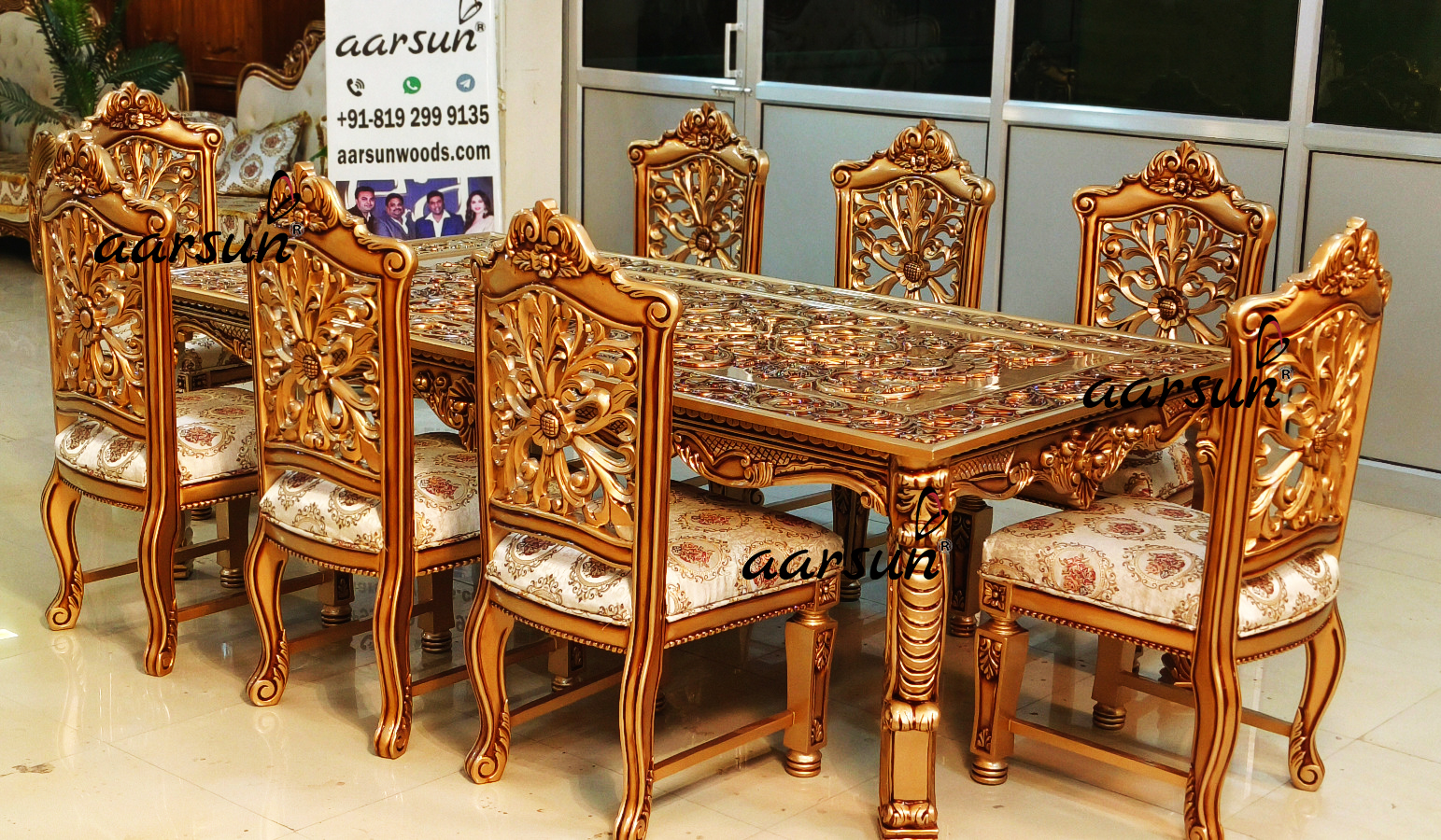 Gold Rush Dining Set in Teak Wood
