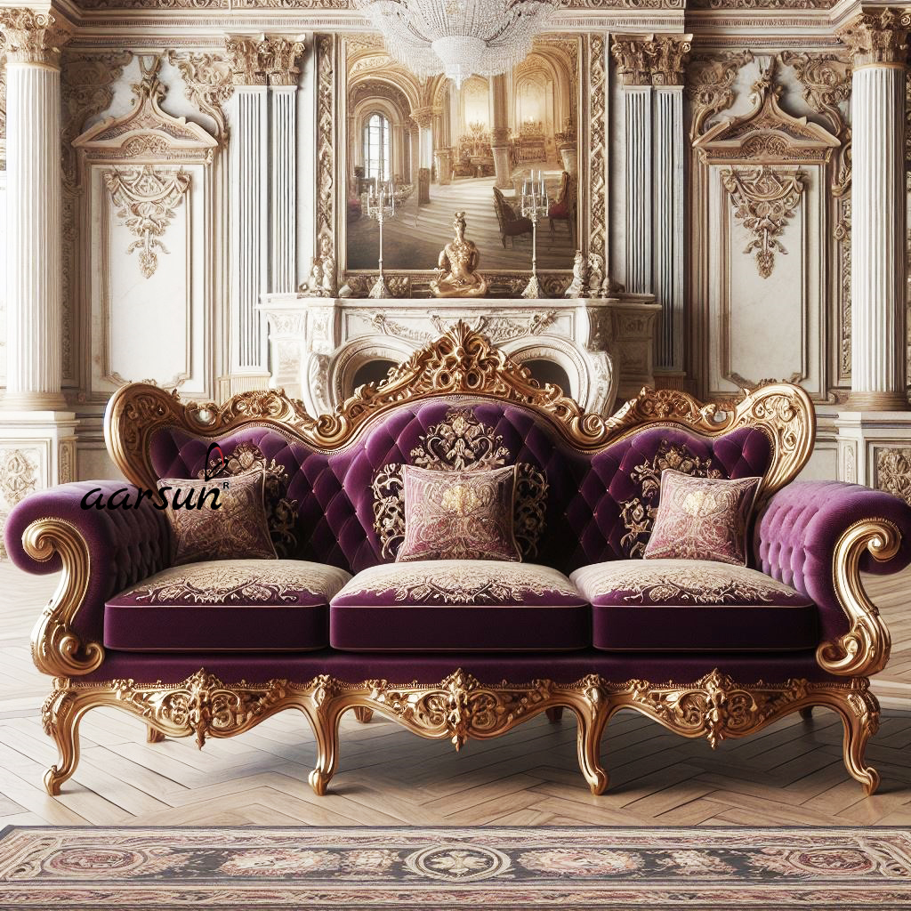 Wingback Sofa Set - AI Generated Image