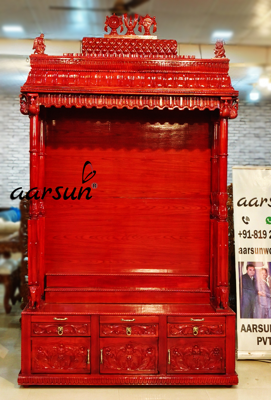 Teak Wood Immense Temple by Aarsun