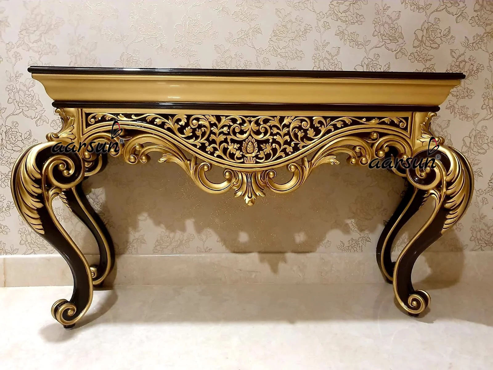 stunning wooden console