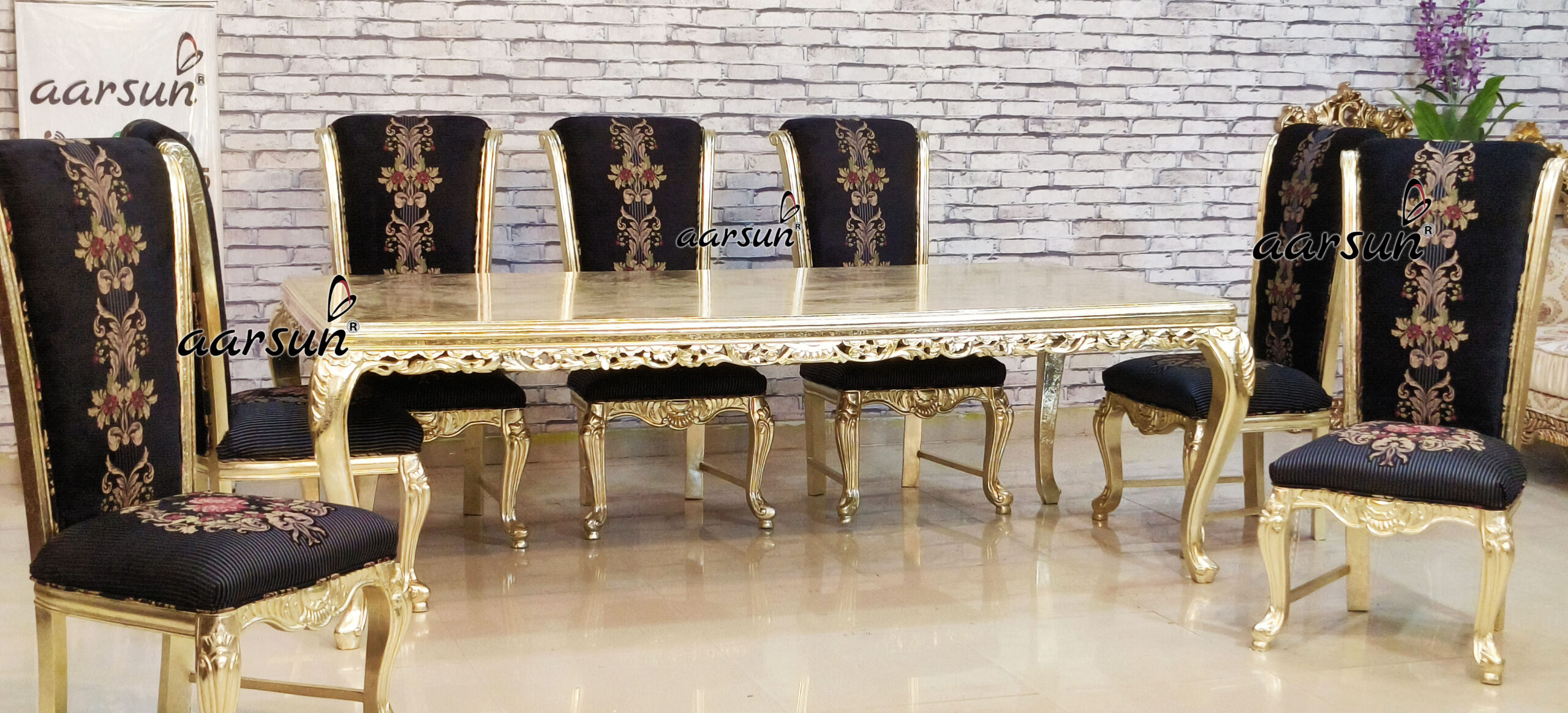 French Style Dining Set in teak