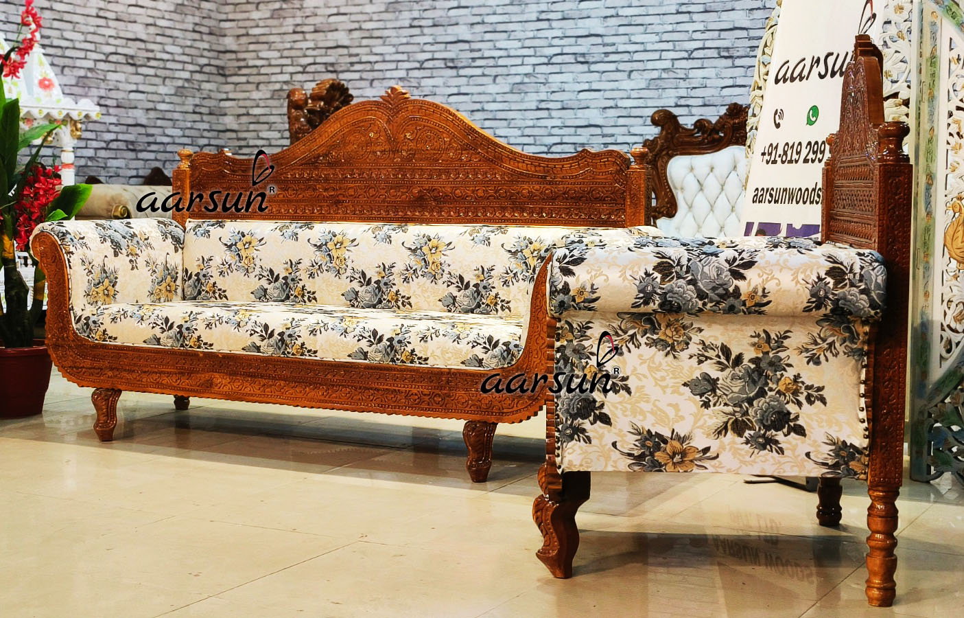 Vintage Rajasthani Style Sofa Set with Video