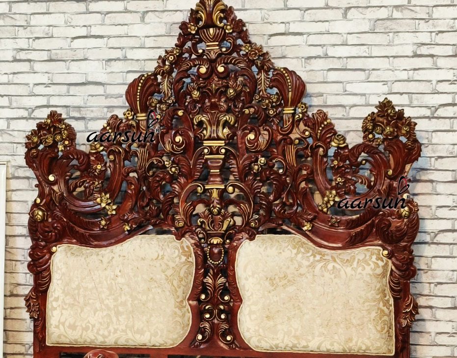wooden bed headboard
