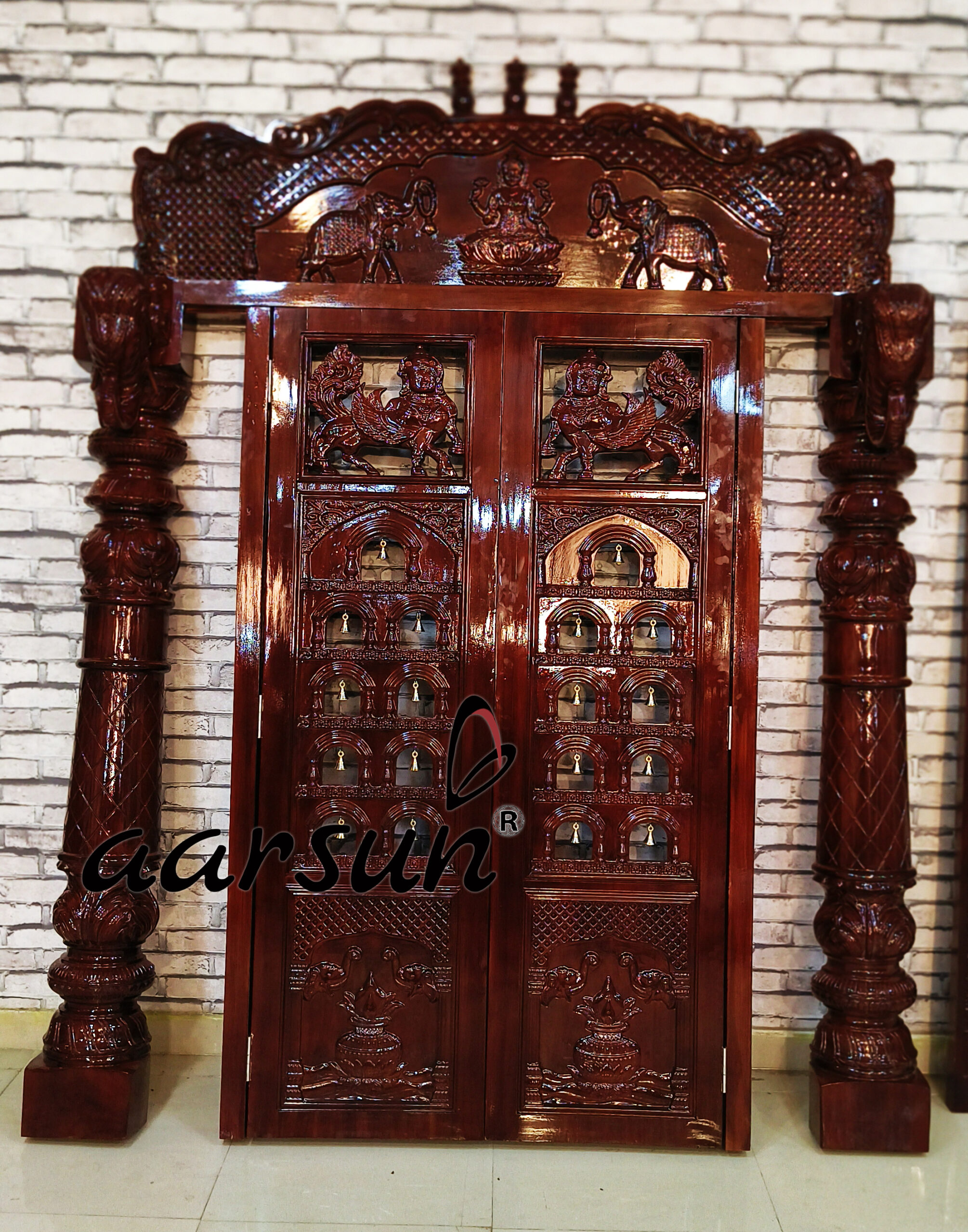 Grand Mandir Double Door Design