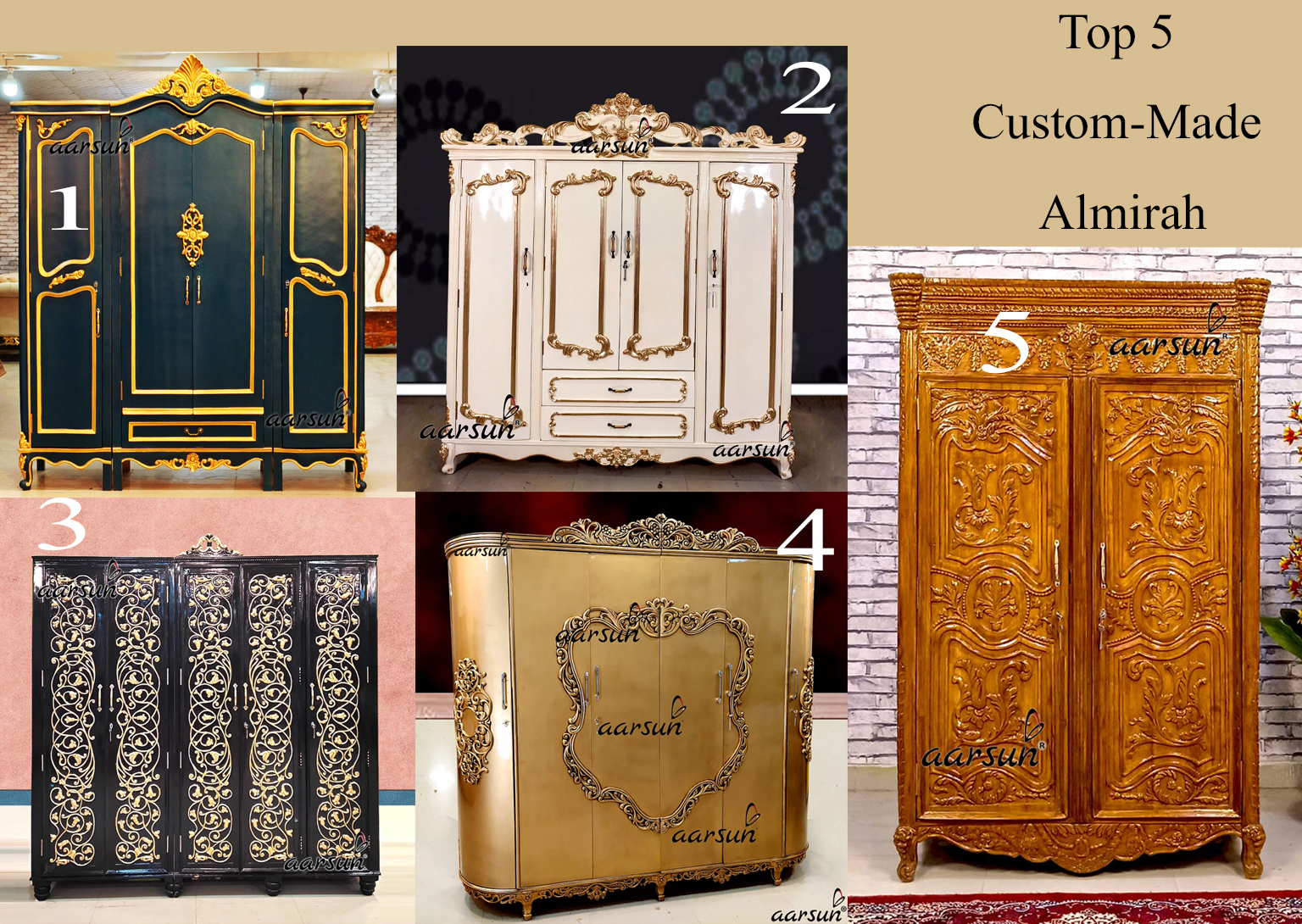 Top 5 Custom Made Almirah