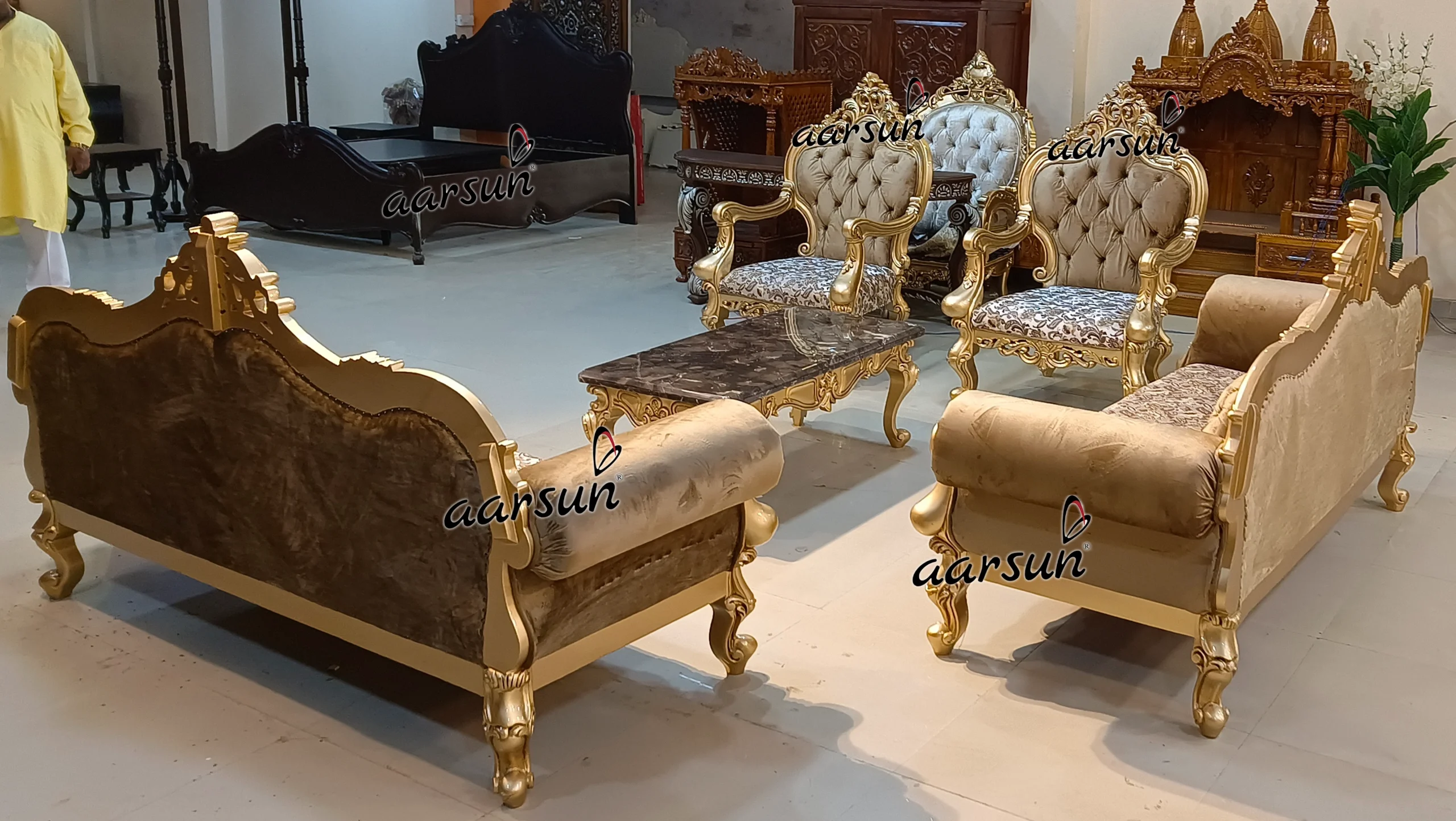 7 seater sofa set 34 by Aarsun Woods Saharanpur India