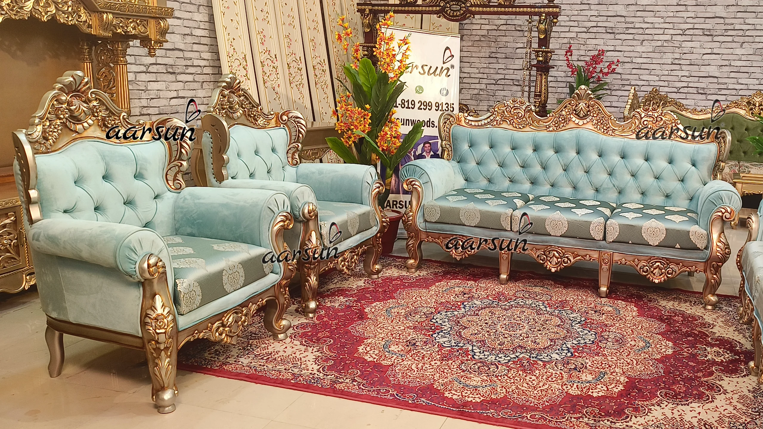 7 Seater Sofa Set in Royal Finish - Image 4