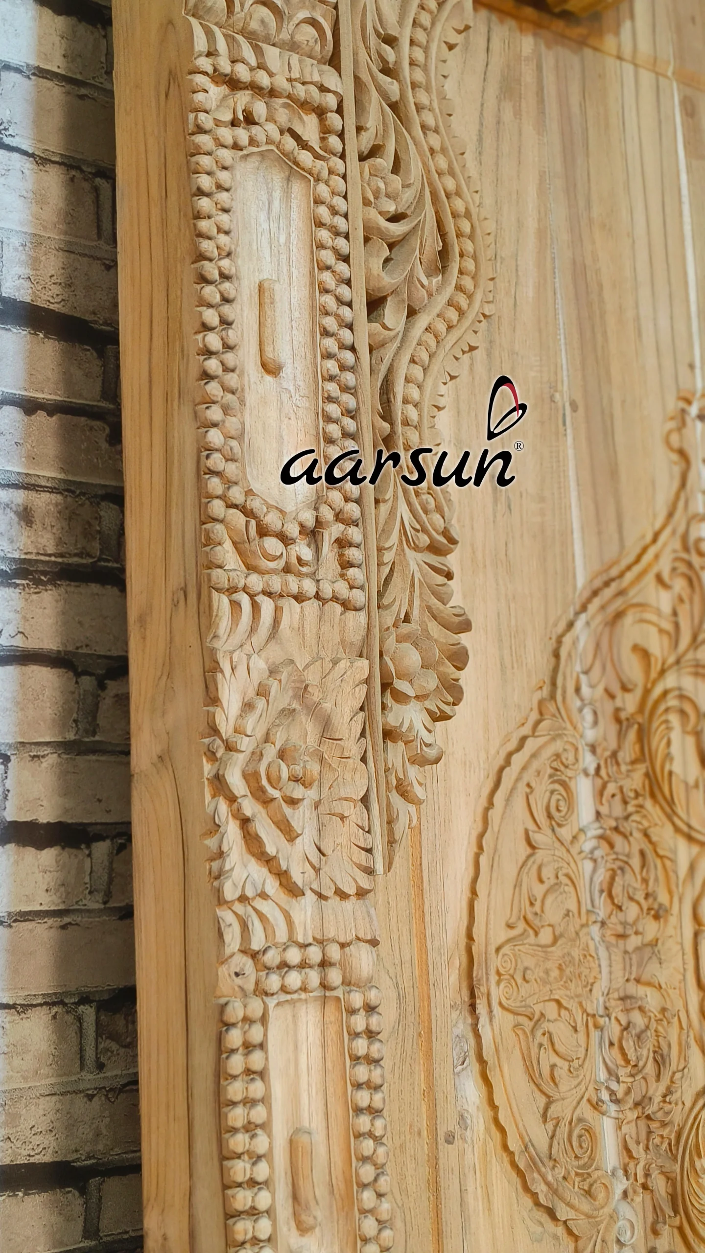 Wooden Door With Intricate Carving - Image 5