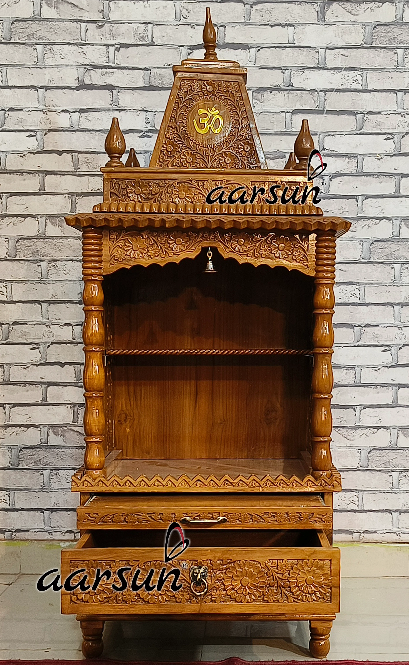 Small Hand Carved Temple