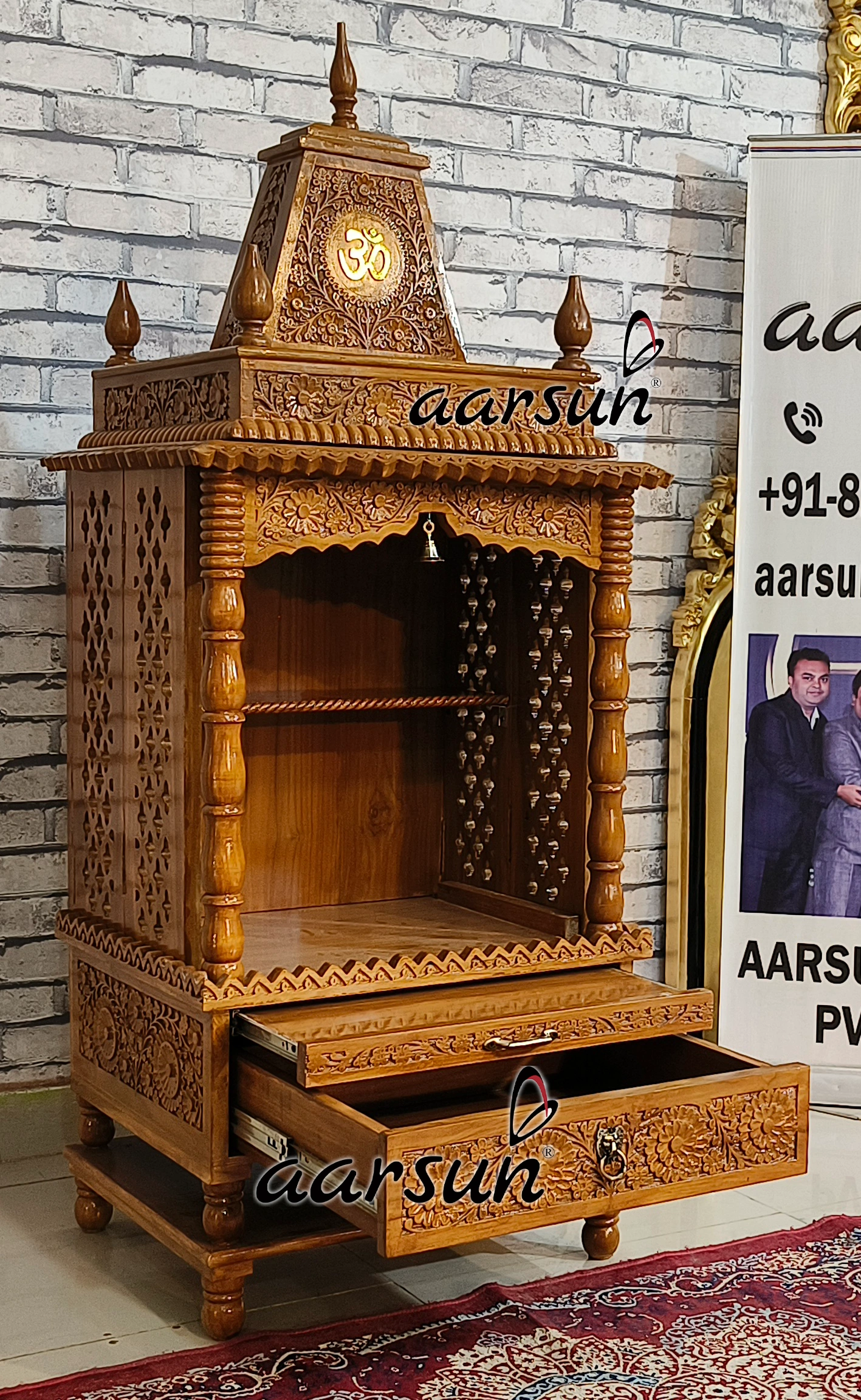 Small Hand Carved Temple - Image 6