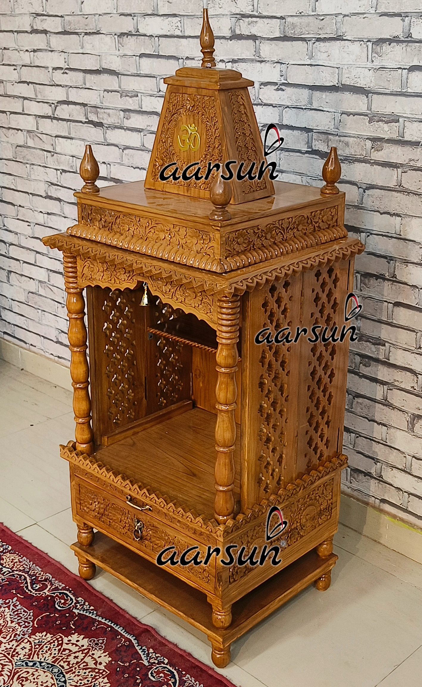 Small Hand Carved Temple - Image 7