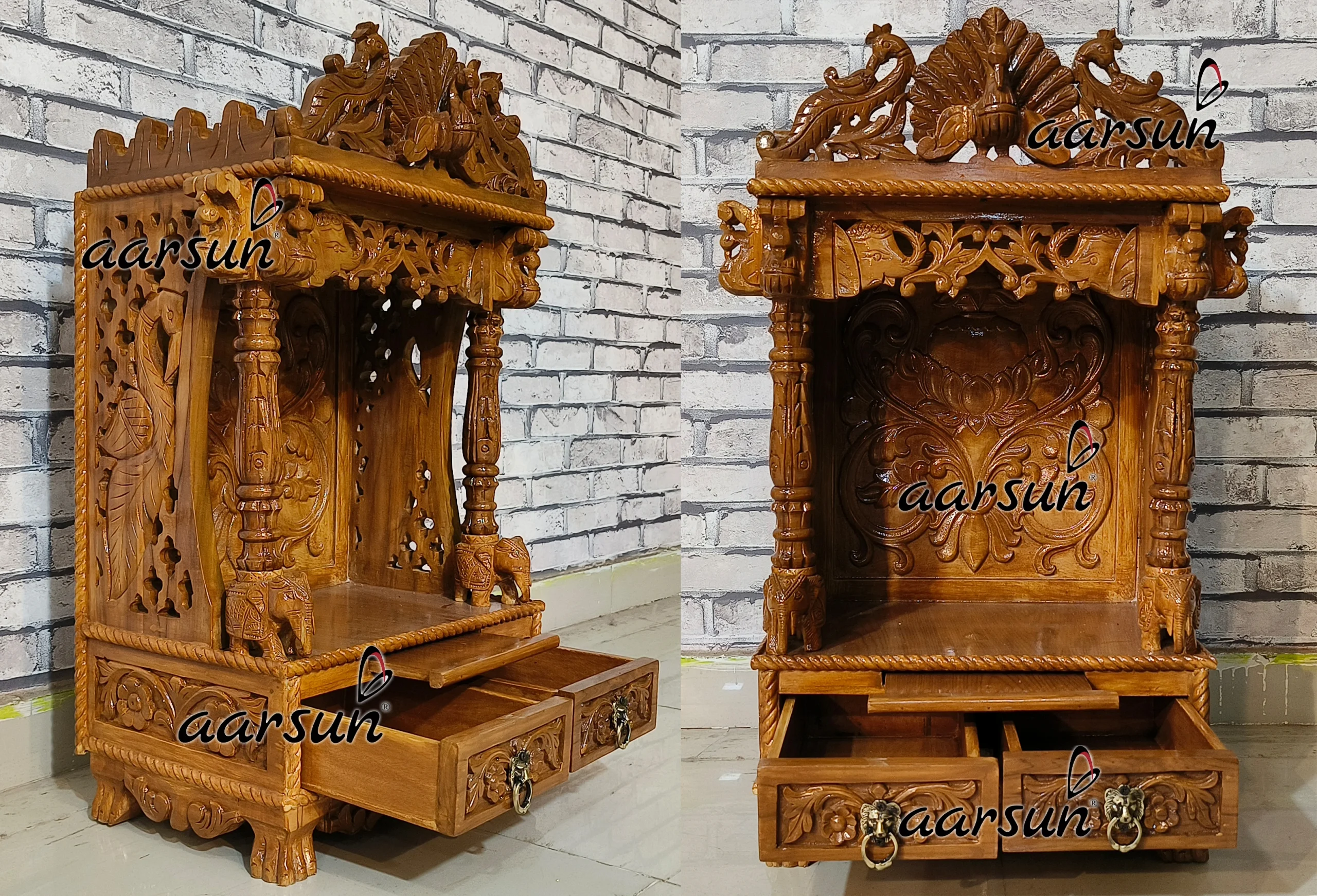 Hand Carved Temple with Intricate Carving - Image 2