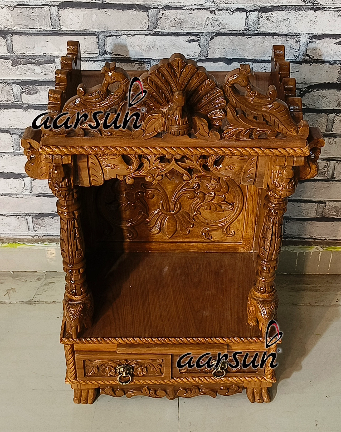 Hand Carved Temple with Intricate Carving - Image 4