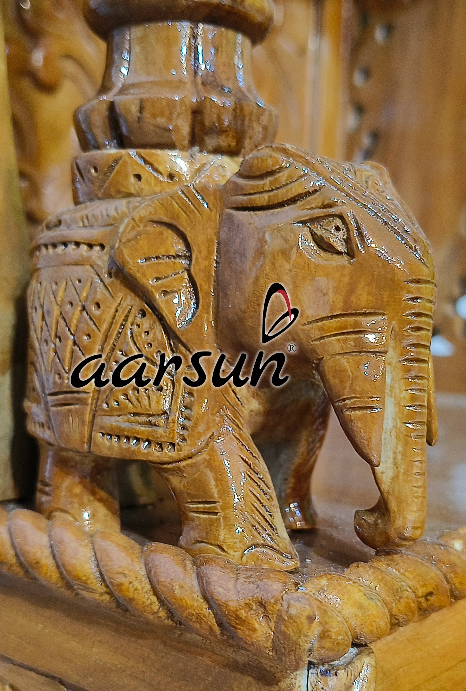 Hand Carved Temple with Intricate Carving - Image 5