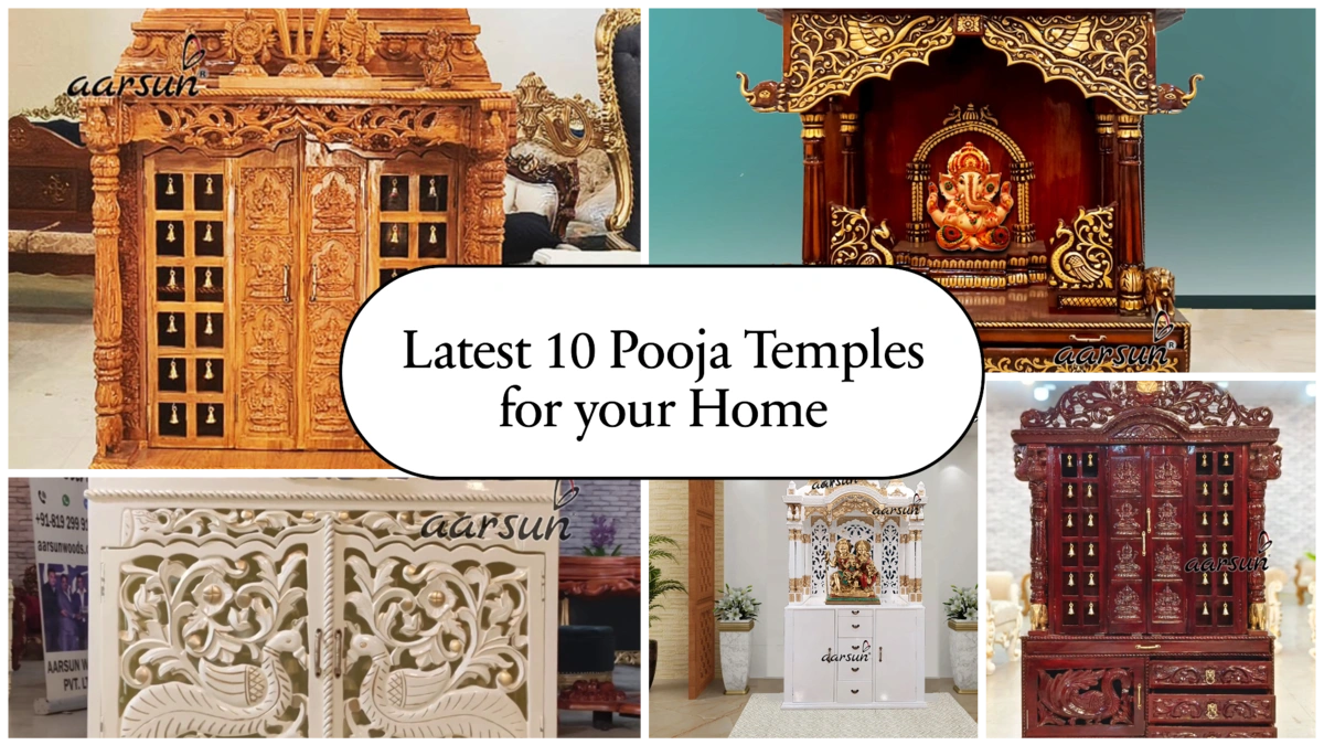 mandir design, latest mandir design, teak wood mandir for home, wooden temple in wood finish, royal wooden temple