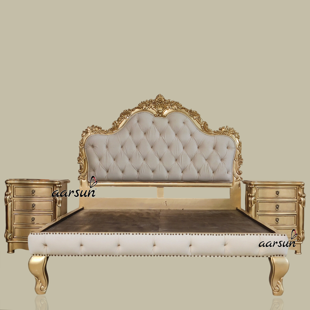 Wooden Queen Size Platform Bed