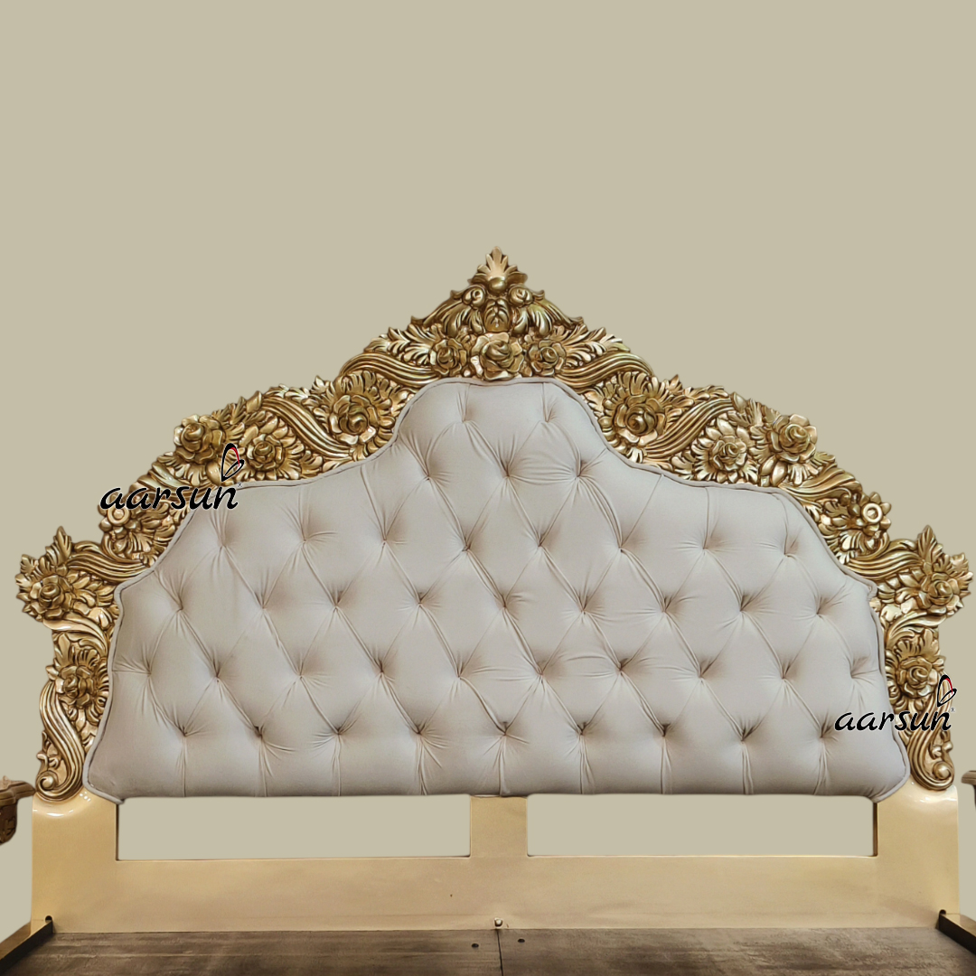 Royal Wooden Queen Size Platform Bed - Image 5
