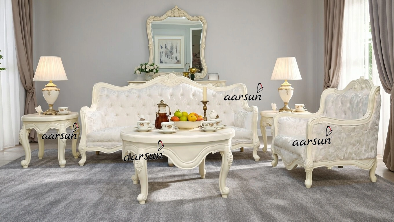 White Classic Sofa Set