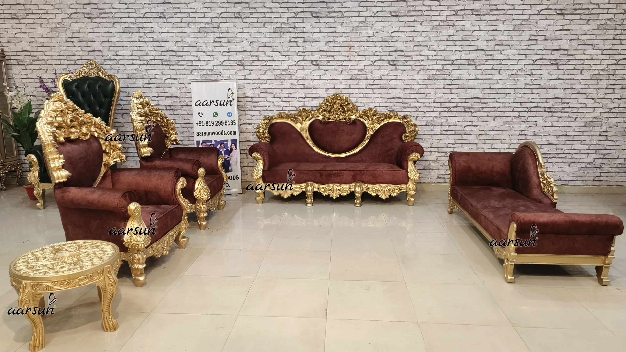 Classical Dilwala Sofa Set with Heavy Carving Design
