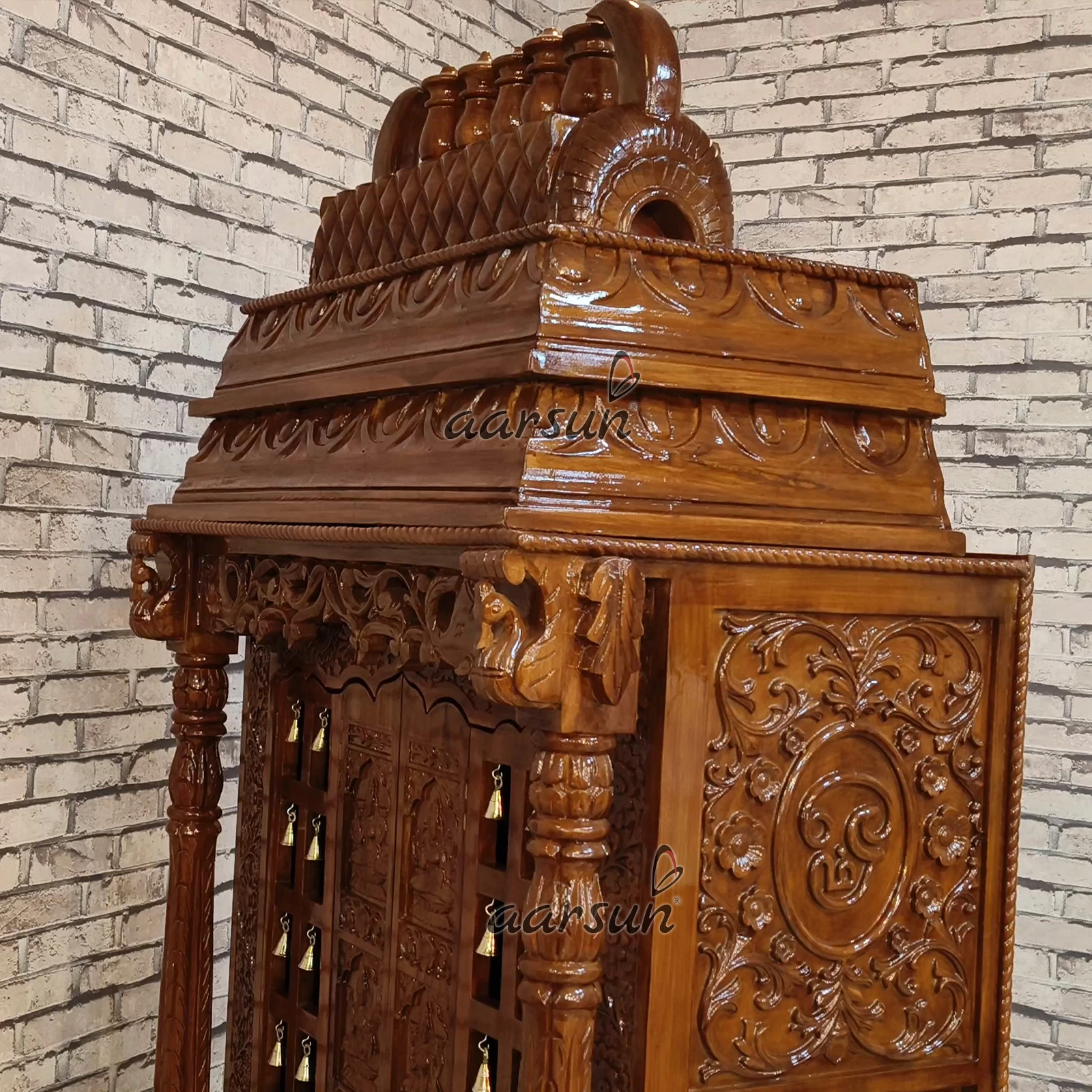 Ashtalakshmi wooden temple for your Puja Room - Image 3