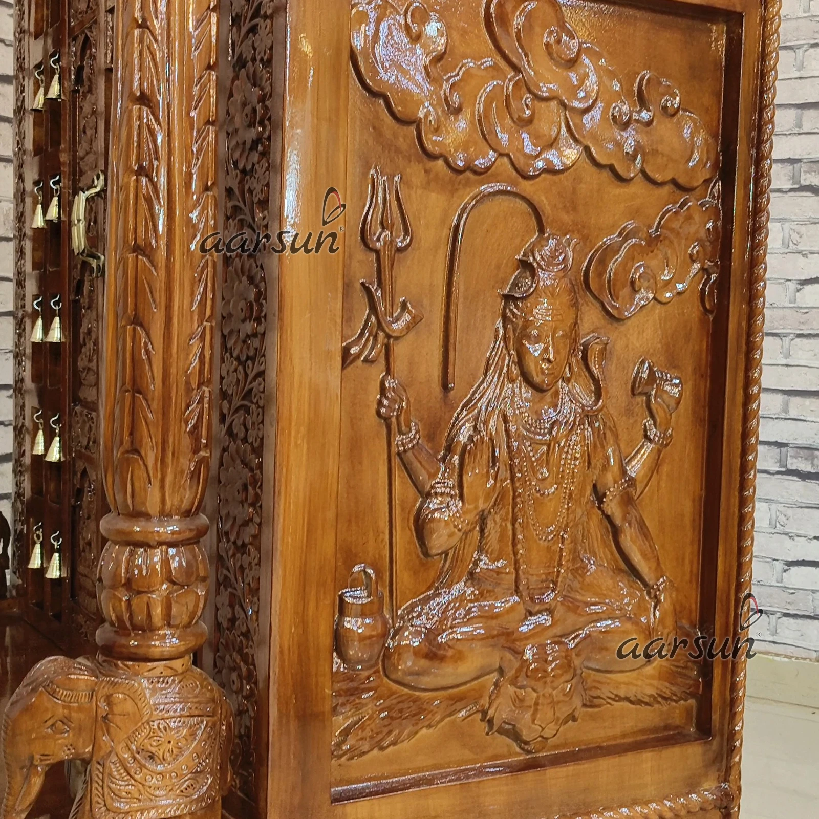 Ashtalakshmi wooden temple for your Puja Room - Image 4