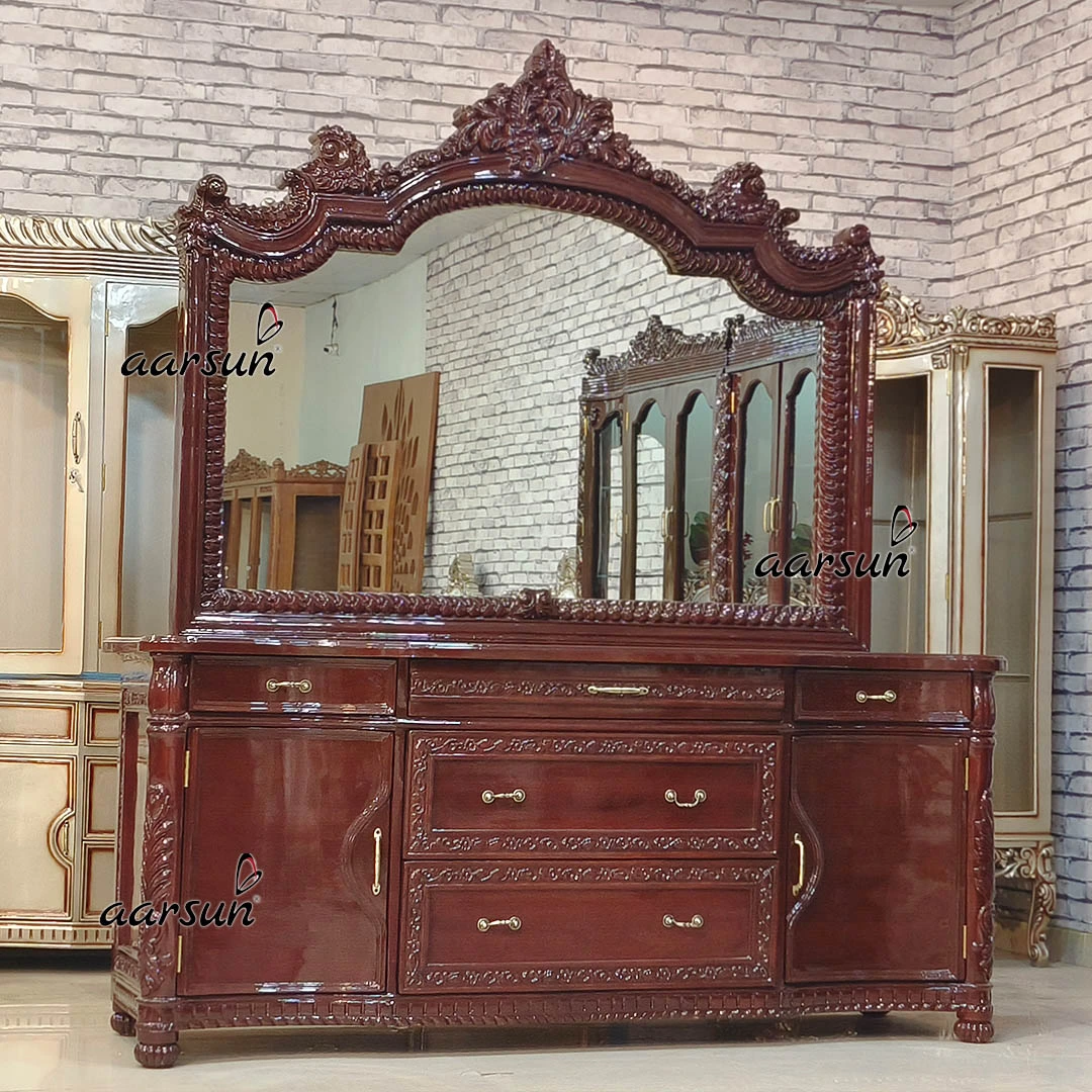 Vintage Style Wooden Bedroom Furniture Set - Image 9
