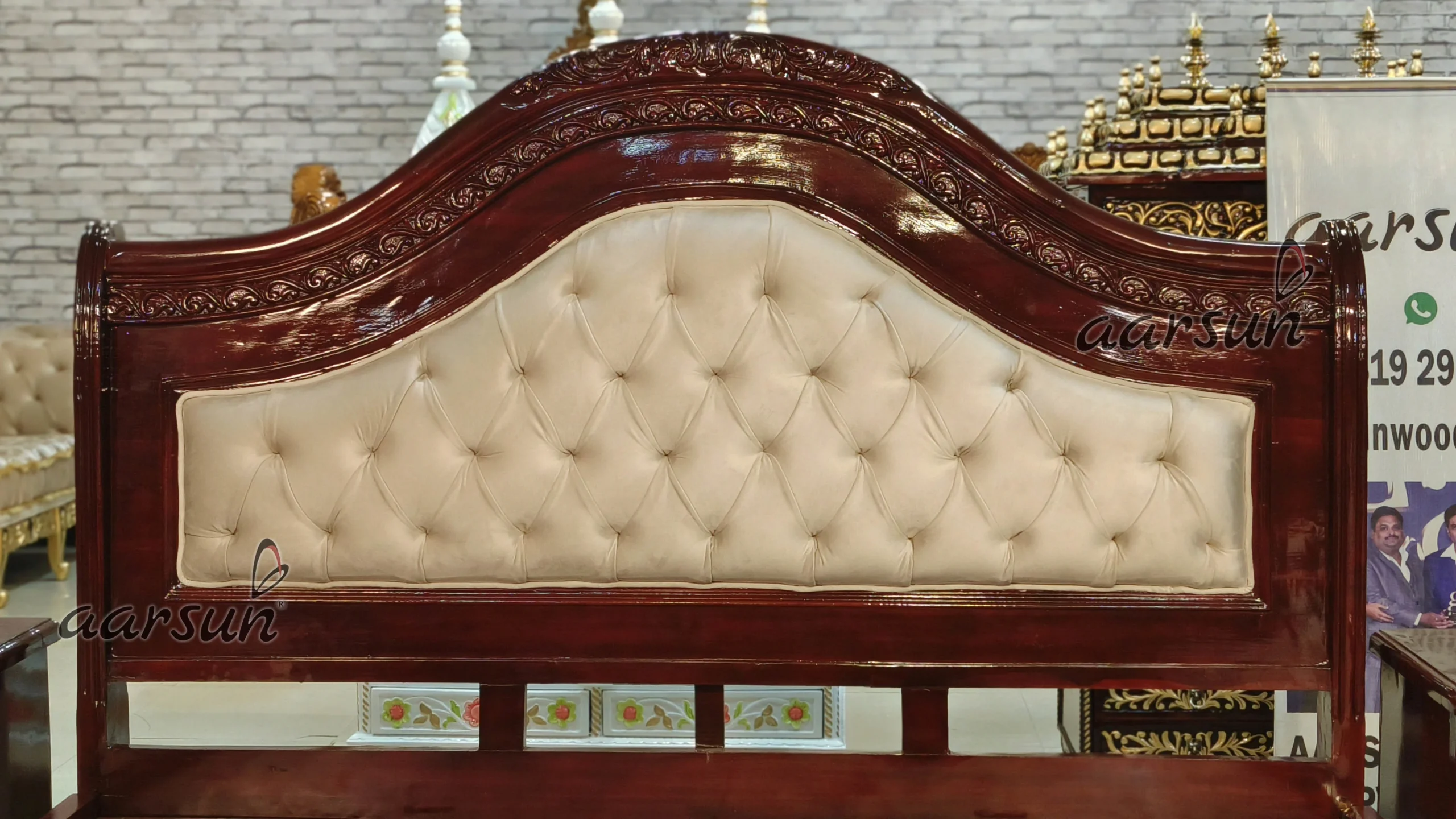 Vintage Style Wooden Bedroom Furniture Set - Image 5