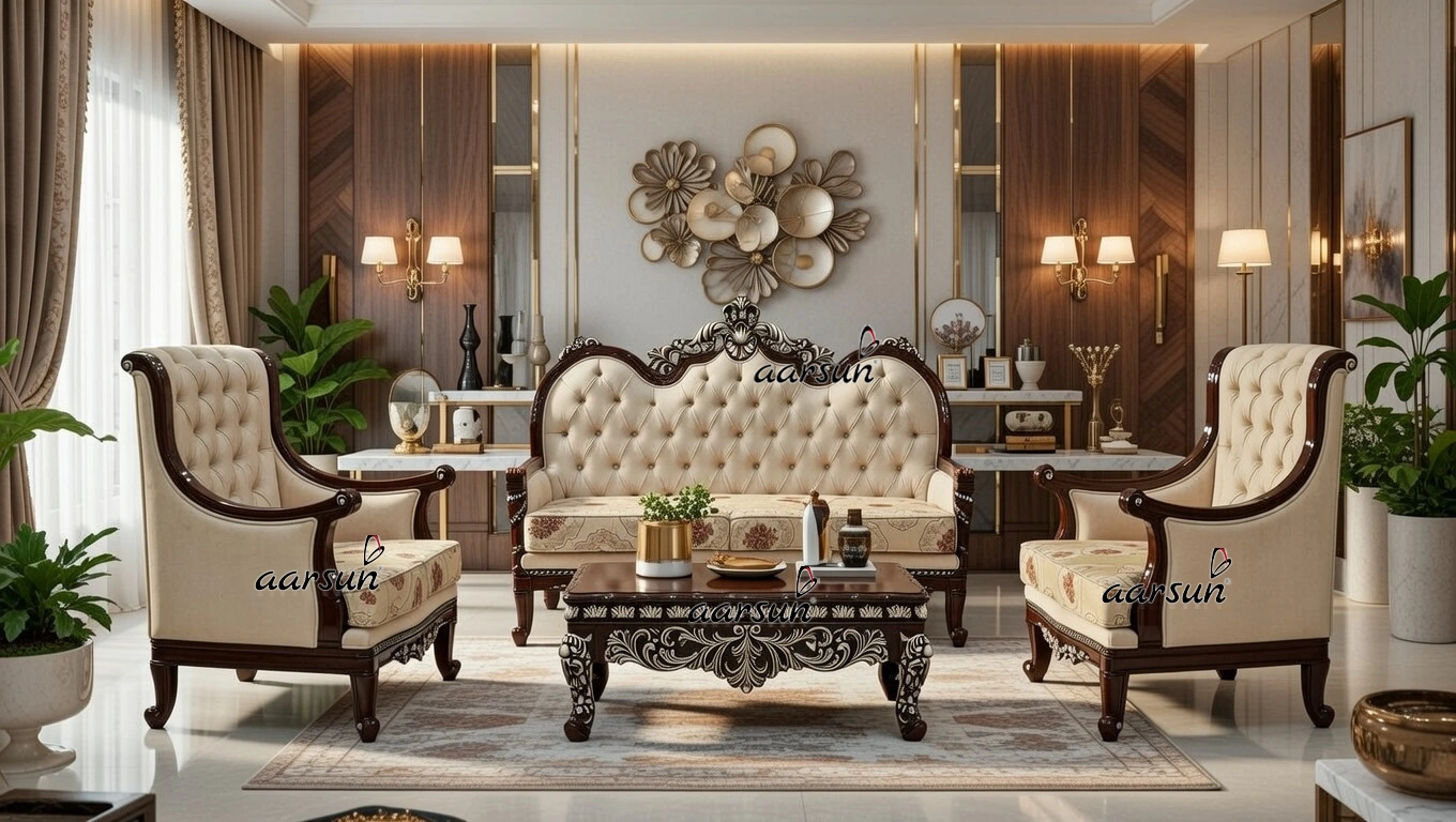 Sofa Set in Royal Finish