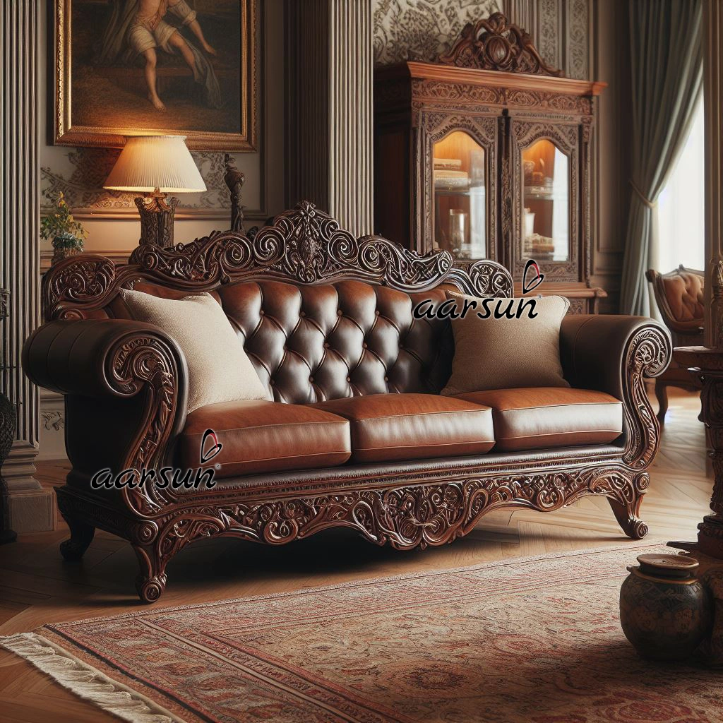 AI Chocolate Sofa Set Design