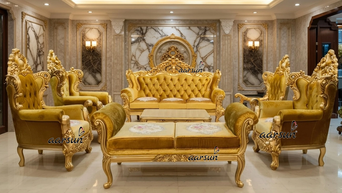 Exclusive Sofa Set Design for Royal Homes