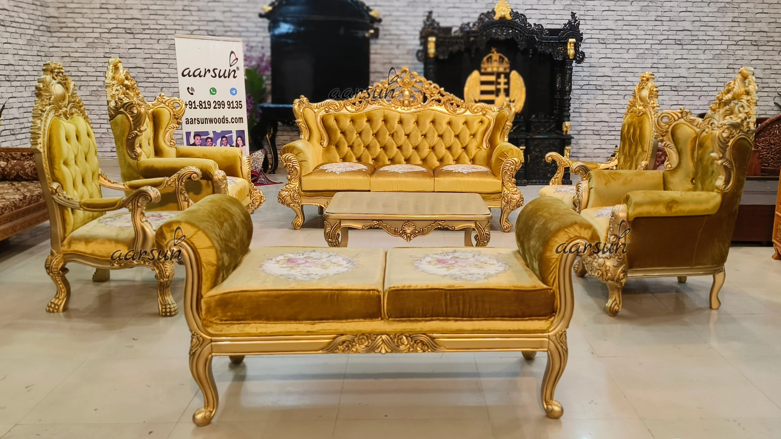 Exclusive Sofa Set Design for Royal Homes