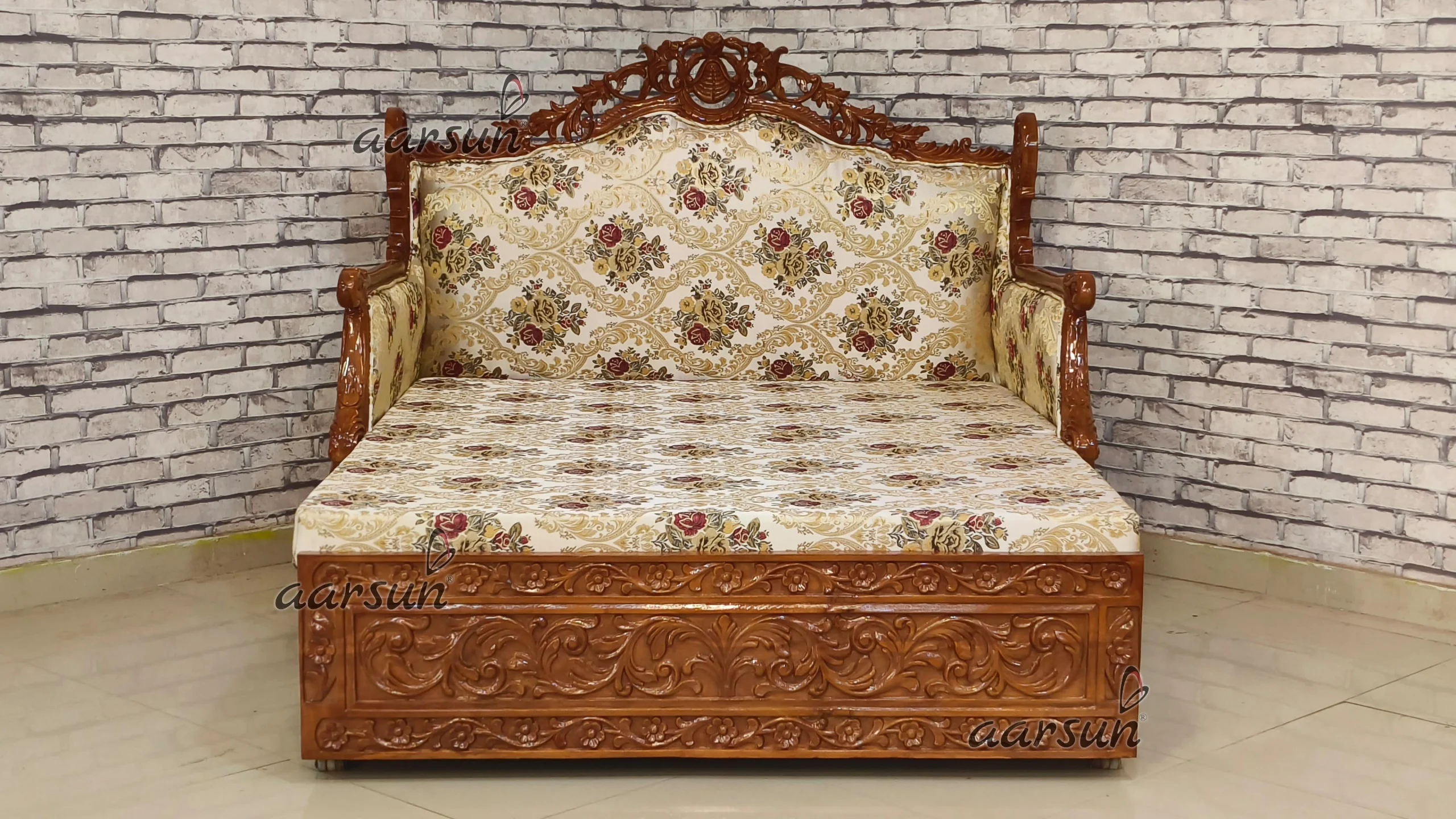 Space- Saving With Classical Carving – Sofa Cum Bed Mysuru