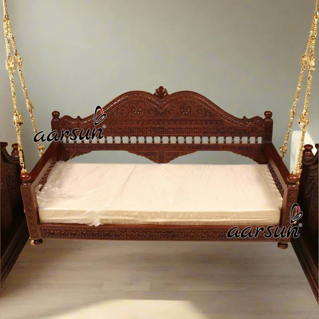 Premium Teakwood Indian Swing for Home - Image 2
