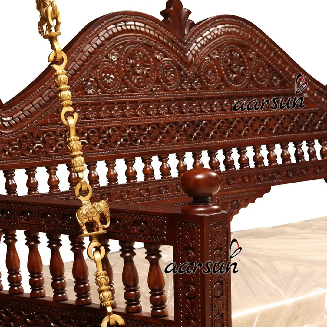 Premium Teakwood Indian Swing for Home - Image 5